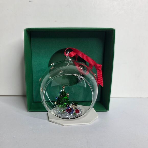 Swarovski Holiday Cheers Tree and Gifts Ball Ornament Christmas - NEW - Picture 2 of 10
